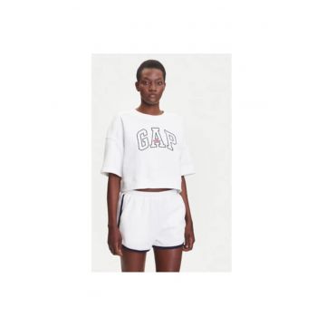 Hanorc dama  778442-02 - Bumbac /Poliester reciclat - 2XS INTL - Alb
