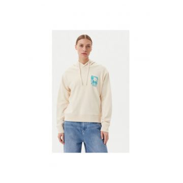 Hanorc dama  EBJSF00179 - Bumbac/Poliester - Bej