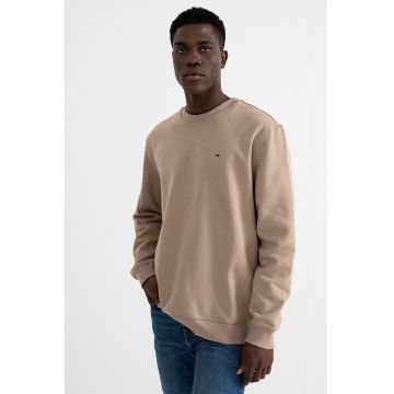 Bluza de trening cu decolteu la baza gatului si logo discret