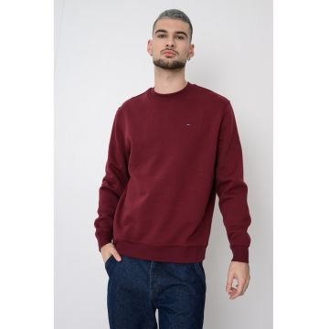 Bluza de trening cu decolteu la baza gatului si logo discret