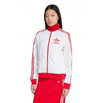 Bluza de trening cu fermoar si detaliu logo Heritage