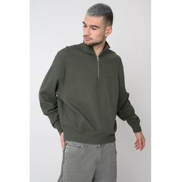 Bluza de trening de bumbac cu logo discret