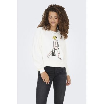 Bluza de trening din amestec de bumbac cu imprimeu grafic