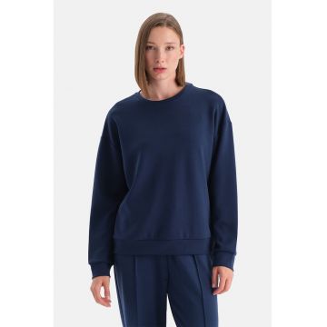 Bluza de trening din amestec de modal cu maneci cazute