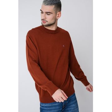 Bluza de trening din bumbac cu decolteu la baza gatului