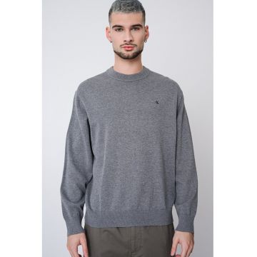 Bluza de trening din bumbac cu decolteu la baza gatului