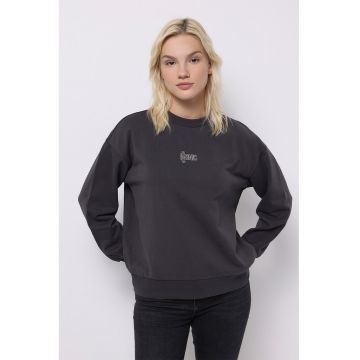 Bluza de trening din bumbac cu imprimeu text