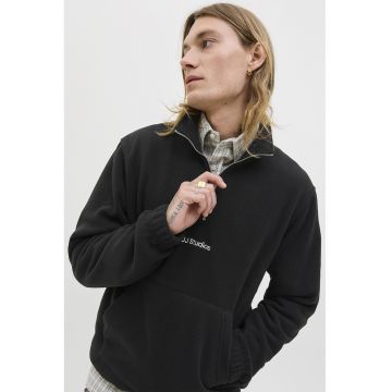 Bluza de trening din fleece cu fenta cu fermoar