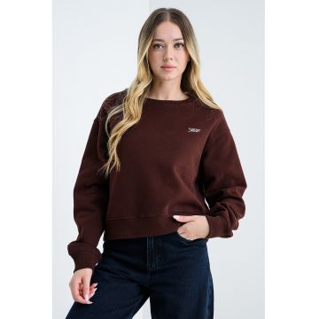 Bluza de trening lejera cu decolteu la baza gatului Bluza de trening lejera cu decolteu la baza gatului
