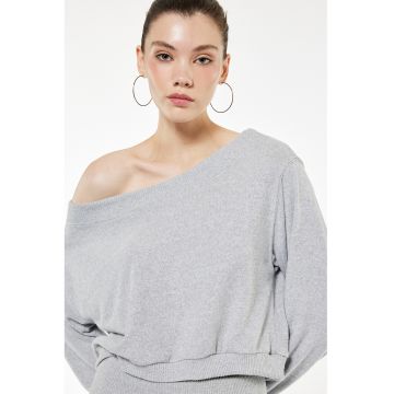 Bluza de trening lejera cu decolteu pe umeri