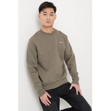 Bluza de trening regular fit cu decolteu la baza gatului