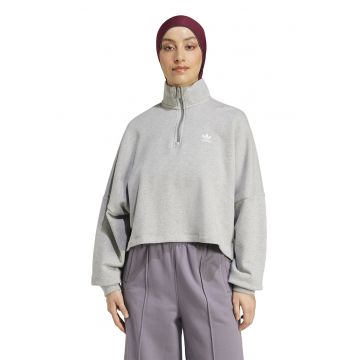 Bluza de trening supradimensionata cu fenta cu fermoar