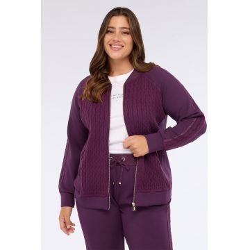 Bluza de trening uni cu fermoar