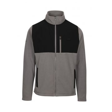 Bluza din fleece cu fermoar si segmente contrastante Falkenham