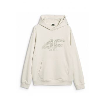 Hanorac Barbati  cu Gluga - Material Moale & Durabil - French Terry - Crem - Sportstyle