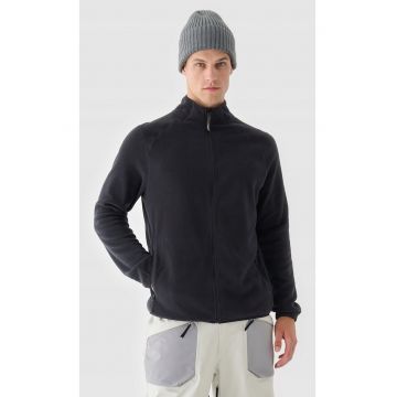 Hanorac barbati  fleece - guler inalt - negru - tehnologie 4FWarm