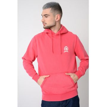 Hanorac cu buzunar kangaroo si logo pe spate