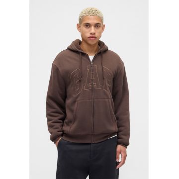 Hanorac cu captuseala din plus - logo si fermoar