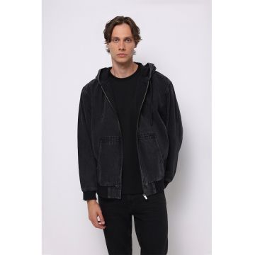 Hanorac cu fermoar si buzunar Hanorac cu fermoar si buzunar