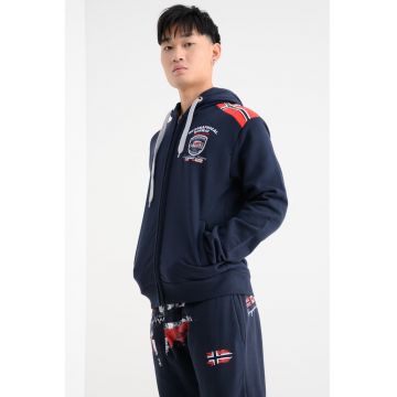 Hanorac cu fermoar si logo Finion