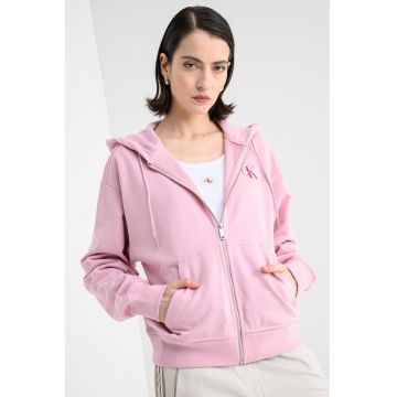 Hanorac cu fermoar si maneci cazute