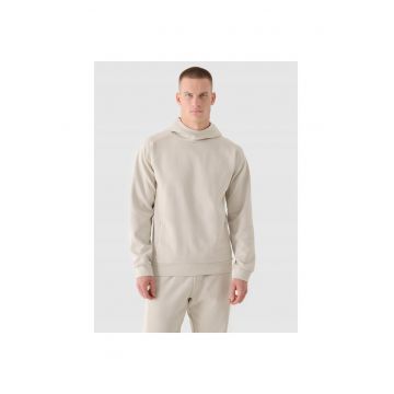 Hanorac cu Gluga Barbati  SPORTSTYLE - Crem - Bumbac si Poliester - Ideal pentru antrenament - Marimi S-XXL - Grosime 410 gsm Hanorac cu Gluga Barbati  SPORTSTYLE - Crem - Bumbac si Poliester - Ideal pentru antrenament - Marimi S-XXL - Grosime 410 gsm