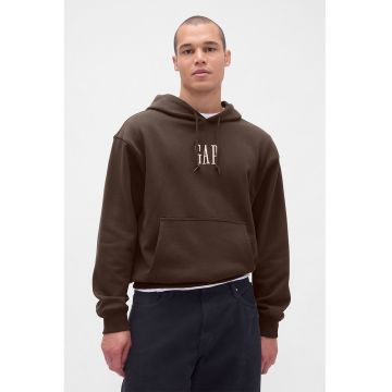 Hanorac cu logo brodat si buzunar kangaroo