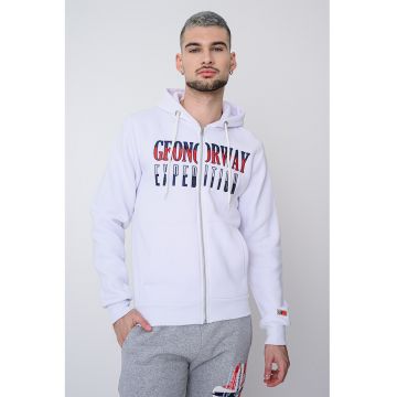 Hanorac cu logo brodat si fermoar Ghazen