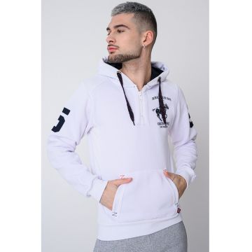 Hanorac cu logo pe piept si fermoar Floton