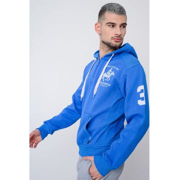 Hanorac cu logo pe piept si fermoar Floton
