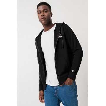 Hanorac cu logo si fermoar Hanorac cu logo si fermoar