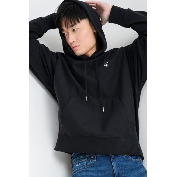 Hanorac cu snur de ajustare si buzunar kangaroo