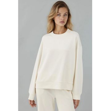 Hanorac dama -  Basic - ecru - textil