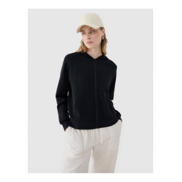 Hanorac dama  fermoar - modal/poliester - negru