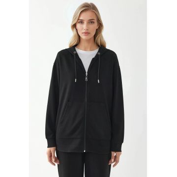 Hanorac dama -  Negru - Textil