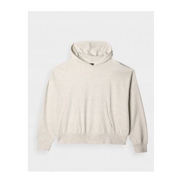 Hanorac dama  oversize - gluga - bumbac - bej -