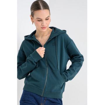 Hanorac de bumbac cu fermoar Dalfine