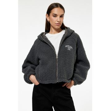 Hanorac de plus cu maneci raglan