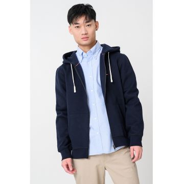 Hanorac din amestec de bumbac cu fermoar