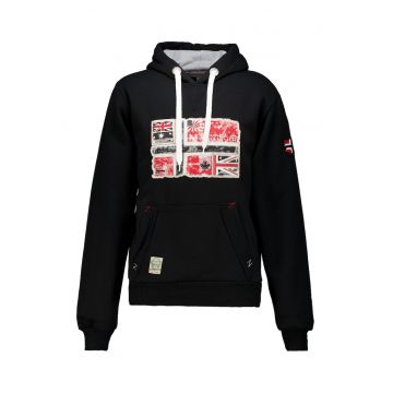 Hanorac din amestec de bumbac cu imprimeu Gpepe