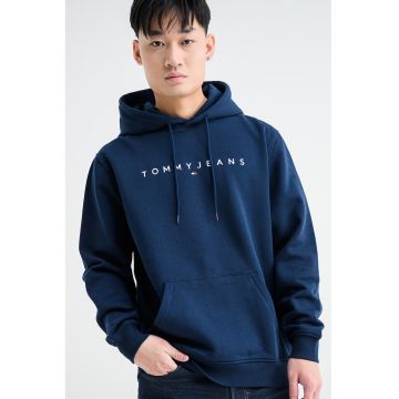 Hanorac din amestec de bumbac cu logo brodat