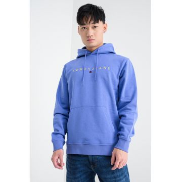 Hanorac din amestec de bumbac cu logo brodat