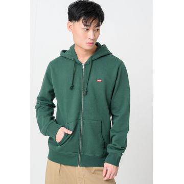 Hanorac din bumbac cu fermoar