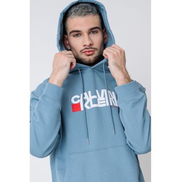 Hanorac din bumbac cu imprimeu logo