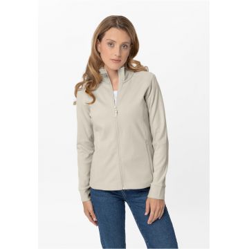 Hanorac fleece cu fermoar - Slim Fit - dama -  F-Moya - bej