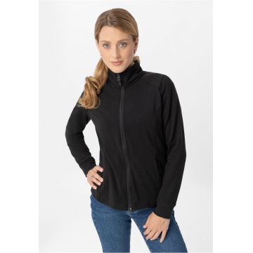 Hanorac fleece cu fermoar - Slim Fit - dama -  F-Moya - negru