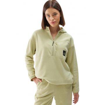 Hanorac Polar Femei Oliv Moss Yellow Warm - Sportstyle - Microfleece Calduros - Marimi XS-XXL