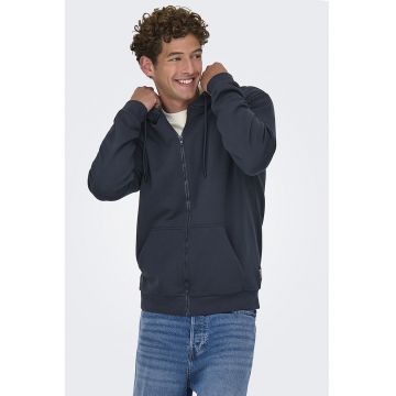 Hanorac regular fit cu fermoar Hanorac regular fit cu fermoar