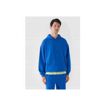 Hanorac sport pentru barbati  bumbac - oversize - albastru Hanorac sport pentru barbati  bumbac - oversize - albastru