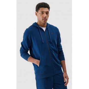 Hanorac Trening Barbati  Verde Azur - Regular Fit - Fermoar - 80% Bumbac - Sportstyle - S-XXL